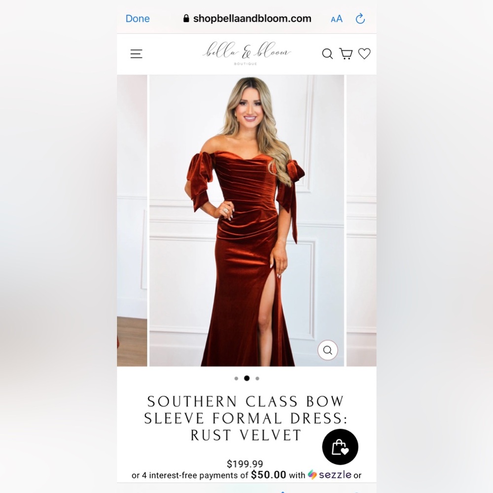 SOUTHERN CLASS BOW SLEEVE FORMAL DRESS